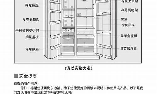 海尔双门冰箱说明书_海尔双门冰箱使用说明