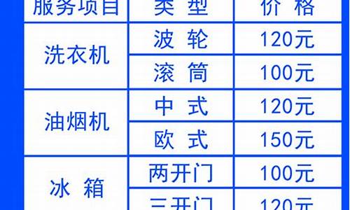 深圳家电维修价格表_深圳家电维修价格表最新