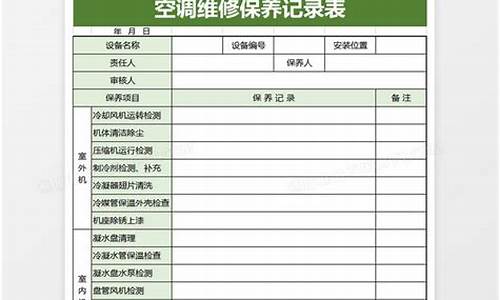 保养空调报告_保养空调报告怎么写